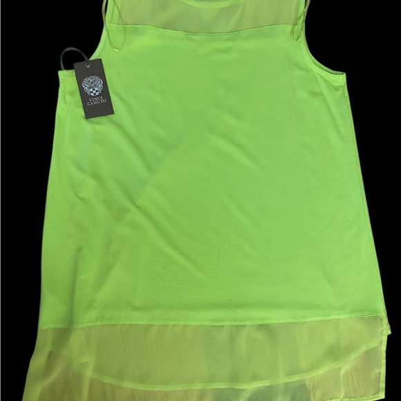 Vince Camuto Green Sleeveless Tank Top with Relaxed Fit - Picture 8 of 12
